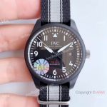 (M+) Swiss Replica IWC Pilot's Top Gun Cal.35111 Watch Black PVD Nato Strap